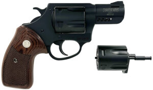 Charter Arms 13920 Mag Pug & Pitbull  38 Special 357 Mag 9mm 5 Shot 2.2" Black Passivate Classic Walnut Wood Grip