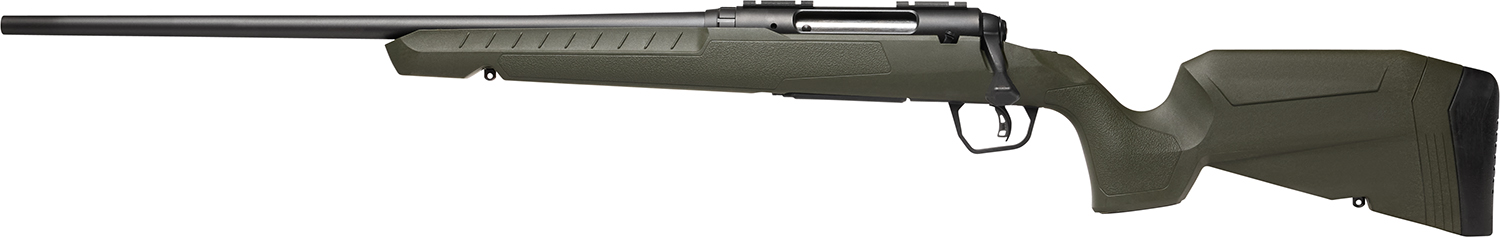 Savage Arms 32079 Axis 2 25-06 Rem 4+1 22" Matte Black Sporter Barrel, Matte Black Drilled & Tapped Steel Receiver, Fixed Green Synthetic Stock, Left Hand
