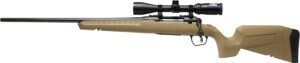 Savage Arms 32193 Axis 2 XP Combo Full Size 223 Rem 4+1 22" Black Sporter Barrel, Black Carbon Steel Receiver Drilled & Tapped, Flat Dark Earth Fixed Synthetic Stock, Weaver 3-9x40mm Scope, Left Hand