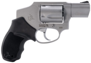 Taurus 2-850129 850  Small 38 Special 5 Shot 2" Matte Stainless Steel Barrel & Cylinder, Matte Stainless Steel Frame, Black Rubber Grip, Transfer Bar Safety, Concealed Hammer