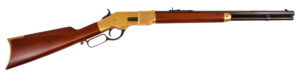 Cimarron CA221 1866 Yellowboy Short 38 Special 10+1 20" Blued Octagon Barrel, Brass Receiver, Fixed Walnut Stock