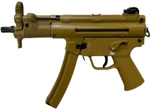 HK 810010779mm Luger 10+1 4.53" Black Navy-Style Threaded Barrel, Flat Dark Earth Earth Cerakote Steel Receiver & Frame, FDE Polymer Grip, 2 Magazines