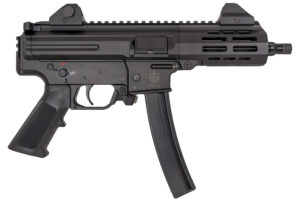 MAC 12755001 IX  9mm Luger 30+1 6.50" Threaded Barrel, Picatinny Rail Receiver & Rear, Black Polymer Grip