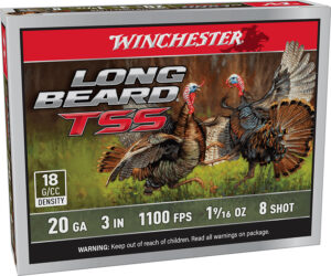 Winchester Ammo LBTSS2038 Long Beard TSS  20Gauge 3" 1 5/8oz Tungsten 8Shot 5 Per Box/10 Case