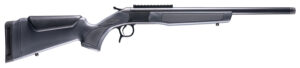 CVA CR4437 Scout 308 Win 1rd 20" Blued Threaded Barrel, Blued Picatinny Rail Receiver, Stealth Gray Fixed Synthetic Stock