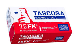 Italian Firearms Group TMTAMMOF5   7.5FK 95gr Hollow Point 50 Per Box/12 Case
