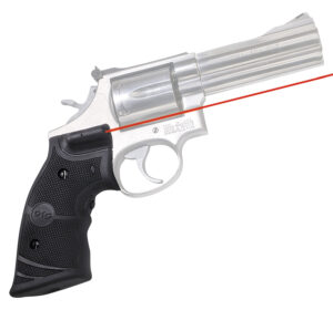 Crimson Trace 011290 Lasergrips  Fits S&W K & L Frames Round Butt, Red Laser 633nM Wavelength 5mW Output, Black Polymer