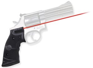 Crimson Trace 011280 Lasergrips  Fits S&W K & L Frames Square Butt, Red Laser 633nM Wavelength 5mW Output, Black Polymer