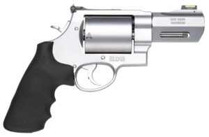 Smith & Wesson 11623 Model 500 Performance Center 500 S&W Mag Stainless Steel 3.50" Barrel, 5rd Unfluted Cylinder & X Frame, Trigger Overtravel Stop, HiViz Fiber Optic Front Sight