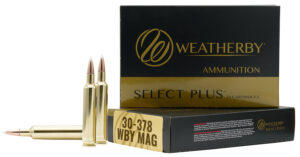Weatherby B303180TTSX Select Plus  30-378WthbyMag 180gr Barnes Tipped TSX Lead Free 20 Per Box/10 Case