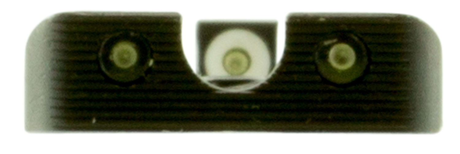 TruGlo TG231MP1W Tritium Pro Black | Green Tritium White Outline Front Sight Green Tritium Rear Sight