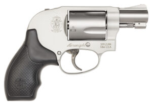 Smith & Wesson 163070 Model 638 *CA Compliant 38 Special + P 5 Shot 1.88" Stainless Steel Barrel/Cylinder, Matte Silver Aluminum Alloy J-Frame, Polymer Grip, Internal Lock, Concealed Hammer