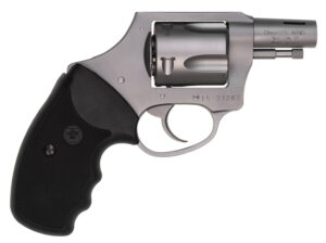 Charter Arms 74429 Boomer Large 44 Special, 5 Shot 2" Matte Stainless Steel Ported/Tapered Barrel, Matte Stainless Cylinder & Frame w/Black Finger Grooved Rubber Grip