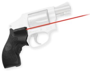 Crimson Trace 011870 Lasergrips  Fits S&W J-Frame Round Butt, Red Laser 633nM Wavelength 5mW Output, Black Polymer