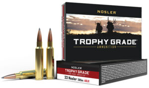 Nosler 60099 Trophy Grade Long-Range 33Nosler 265gr Nosler Spitzer AccuBond Long Range 20 Per Box/10 Case