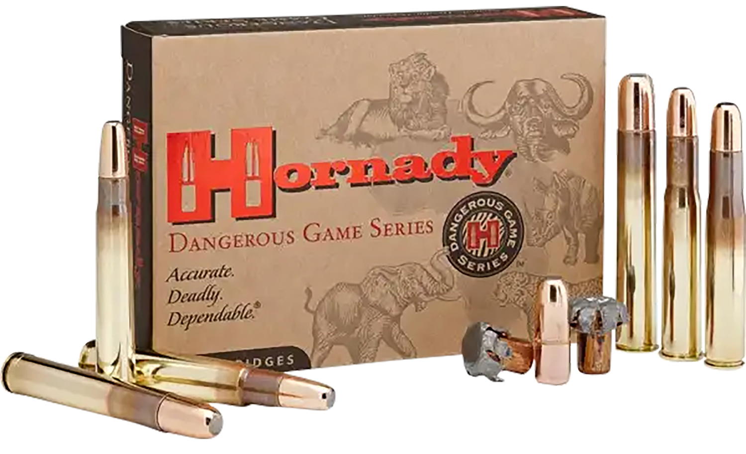 Hornady 82334 Dangerous Game 375H&HMag 300gr DGX Bonded 20 Per Box/6 Case
