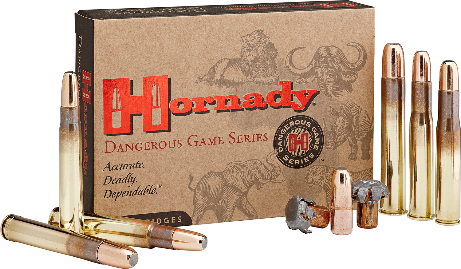 Hornady 82631 Dangerous Game 470NitroExpress 500gr DGX Bonded 20 Per Box/6 Case
