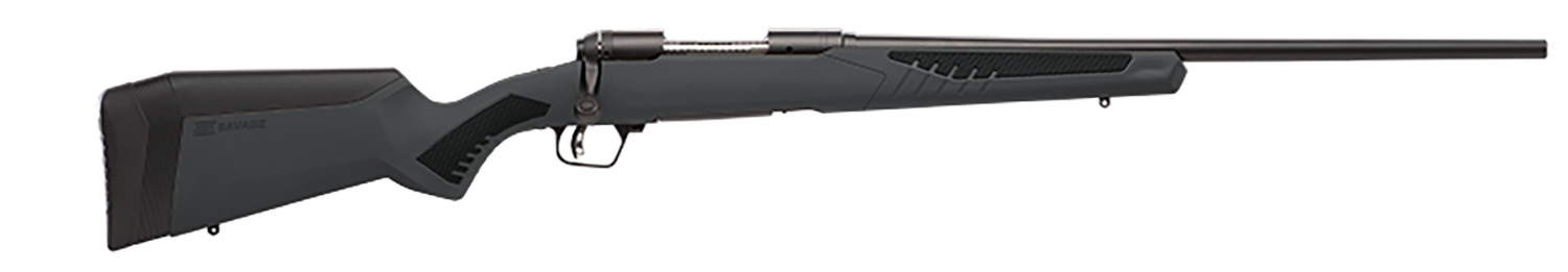 Savage Arms 57061 110 Hunter Full Size 223 Rem 4+1 22" Matte Black Button-Rifled Barrel, Matte Black Drilled & Tapped Carbon Steel Receiver, Adj AccuStock Matte Gray Synthetic Stock, Right Hand