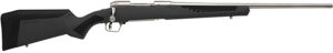 Savage Arms 57082 110 Storm Full Size 243 Win 4+1 22" Matte Stainless Button-Rifled Barrel, Matte Drilled & Tapped Stainless Steel Receiver, AccuStock Matte Gray Synthetic Stock, Right Hand