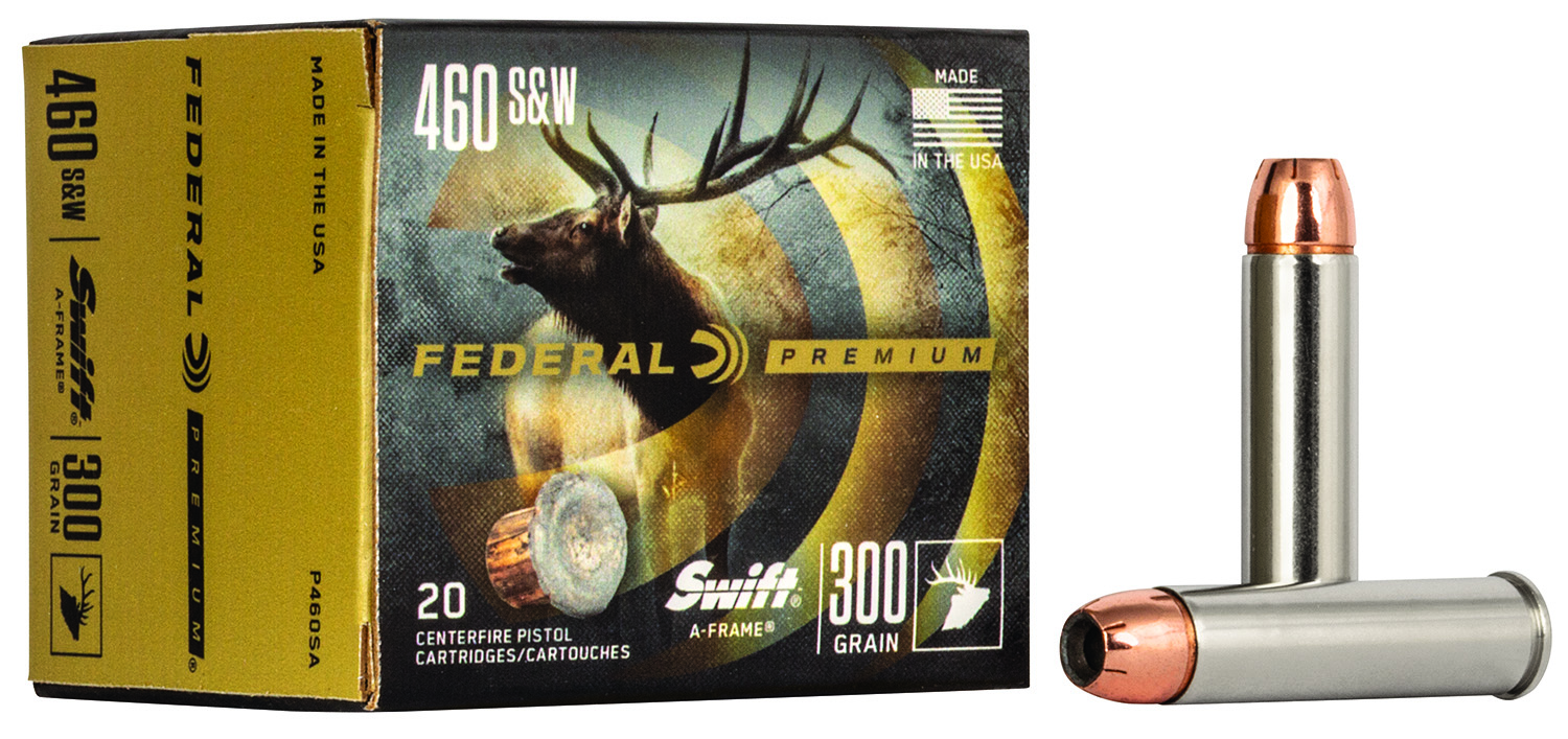 Federal P460SA Premium 460S&W Mag 300gr Swift A Frame 20 Per Box/10 Case
