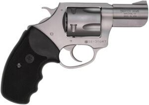 Charter Arms 74020 Pitbull  Large 40 S&W 5 Shot 2.30" Matte Stainless Steel Barrel, Cylinder & Frame w/Black Finger Grooved Rubber Grip