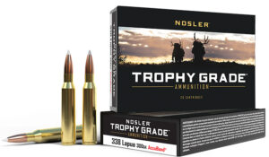 Nosler 49323 Trophy Grade 338LapuaMag 300gr Nosler AccuBond 20 Per Box/10 Case