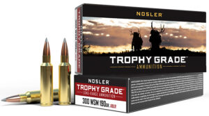 Nosler 60106 Trophy Grade Long-Range 300WSM 190gr Nosler Spitzer AccuBond Long Range 20 Per Box/10 Case