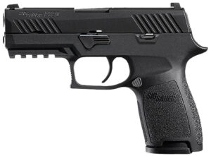 Sig Sauer 320C45BSS P320  Compact 45 ACP 9+1 3.90" Black Carbon Steel Barrel, Black Nitron Serrated Slide, Black Stainless Steel Frame w/Picatinny Rail Black Polymer Grips Right Hand