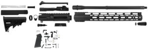 TacFire SSRK9MM16LPK AR Build Kit Sports South Exclusive 9mm Luger AR-15 Black Nitride Steel 1/2"x36