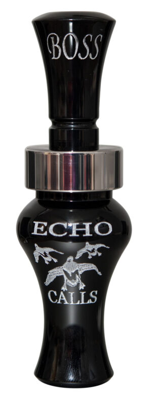 Echo Calls 80002 Boss Open Call Single Reed Mallard Sounds Attracts Ducks Black Acrylic