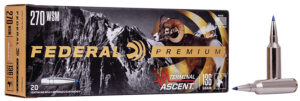 Federal P270WSMTA1 Premium Terminal Ascent 270WSM 136gr 20 Per Box/10 Case