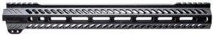 Angstadt Arms AA015HGMLT Ultra Light Handguard  made of Aluminum with Black Anodized Finish, M-LOK Style, Picatinny Rail & 15" OAL for AR-15 Includes Hardware