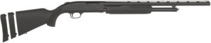 Mossberg 54210 500 Super Bantam Youth 20 Gauge Pump 3" 5+1 22" Blued Vent Rib Barrel, Blued Steel Receiver, Adj LOP Black Synthetic Stock, Right Hand