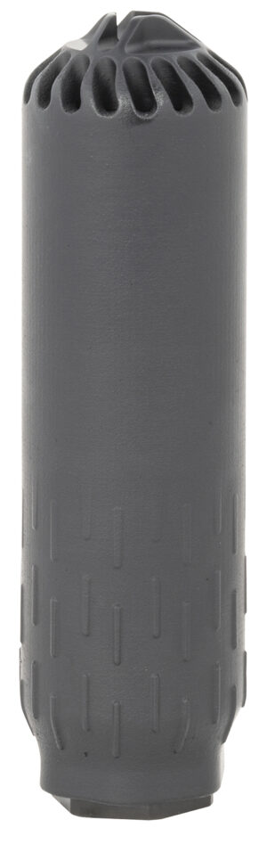 Huxwrx 2449 Flow 556K 5.56x45mm NATO 1.60" Diameter, Stainless Steel with Black Cerakote Finish, 1/2"-28 tpi