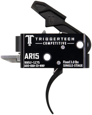 TriggerTech AR0SBB33NNP Competitive  Pro Curved Single-Stage 3 lbs Fixed for AR-15