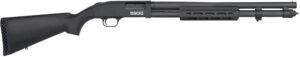 Mossberg 51604 590S  12 Gauge Pump 3" 13+1 20" Matte Blued Steel Barrel, Matte Blued Optic Ready Receiver, Fixed Black Synthetic Stock, Right Hand