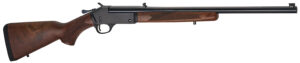 Henry H015360BH Single Shot Full Size 360 Buckhammer 1rd 22" Blued Single Shot Barrel, Blued Drilled & Tapped Stainless Steel Receiver, American Walnut Stock, Right Hand