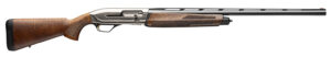 Browning 011779205 Maxus II Upland Full Size 12 Gauge Semi-Auto 3" 4, 2 3/4" Shells 26" Matte Blued Vent Rib Barrel, Satin Nickel Aluminum Receiver, Grade I Turkish Walnut Wood Stock w/Adj Shim