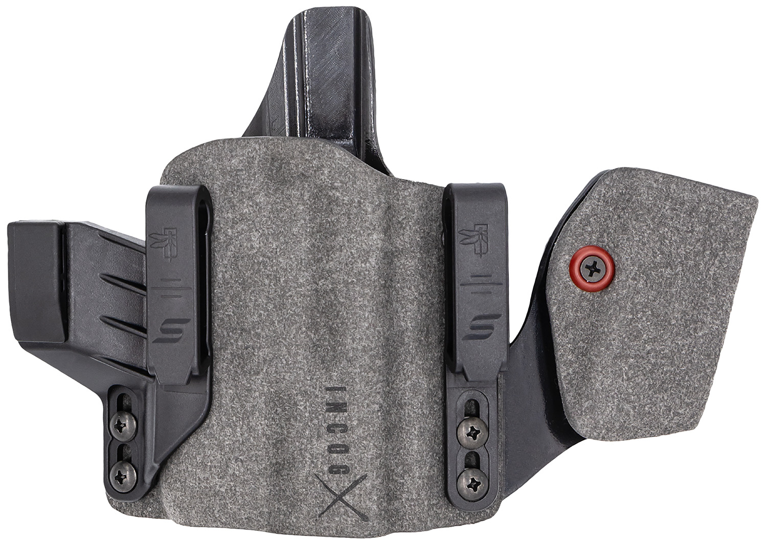 Safariland INCOG0465A0CX261MC IncogX w/Mag Caddy IWB Black/Gray Boltaron Belt Clip Fits Sig P365X/XL Right Hand