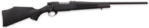 Weatherby VYT222RR0T Vanguard Synthetic Compact 22-250 Rem 5+1 20" Matte Blued #1 Threaded Barrel, Matte Blued Drilled & Tapped Steel Receiver, Black Adjustable Synthetic Stock