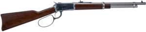 Heritage Mfg H92045189 92 Ranch Hand 45 Colt (Long Colt) 8rd 18" Stainless Polished  Barrel, Stainless Polished Receiver, Fixed Hardwood Stock