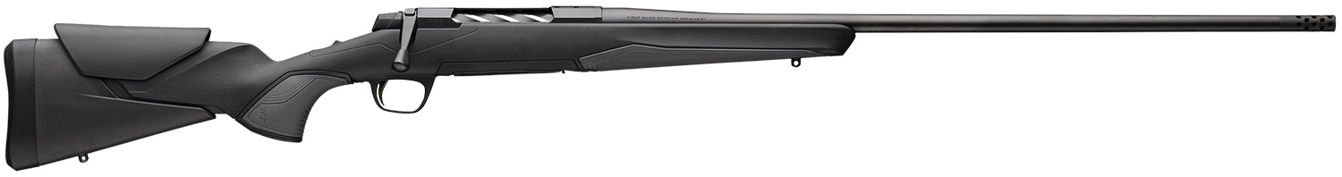 Browning 036003211 X-Bolt 2 Hunter Full Size 243 Win 4+1 22" Matte Black Threaded Sporter Barrel, Matte Black Drilled & Tapped Steel Receiver, Black Adjustable Vari-Tech w/Grip Module Synthetic Stock