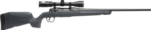 Savage Arms 32175 Axis 2 XP Combo Full Size 7mm-08 Rem 4+1 22" Black Sporter Barrel, Black Carbon Steel Receiver Drilled & Tapped, Gray Fixed Synthetic Stock, Weaver 3-9x40mm Scope, Right Hand
