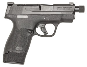 Smith & Wesson 14095 M&P9 Shield Plus Micro-Compact Frame 9mm 10+1 15+1 13+1 3.70" Black Armornite Stainless Steel Slide Black Polymer Frame Textured Grip
