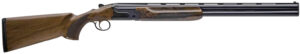 Charles Daly 930394 202E 12 Gauge Break Open 3" 2rd 28" Black Over/Under Vent Rib Barrel, Black Engraved Steel Receiver, Fixed w/Pistol Grip Walnut Stock