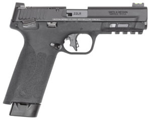 Smith & Wesson 14312 M&P 22x Full Size Frame 22 LR 20+1 4.10" Black Armornite Threaded Barrel, Black Armornite Optic Cut/Serrated Slide, Black Polymer Frame w/Picatinny Rail, Textured Grip