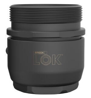 Breek Arms BRK4300 Breek LOK 3QD Fits 1.375"x24 TPI Titanium DLC Black