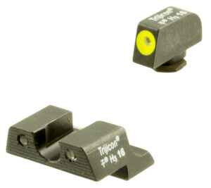 Trijicon 600784 HD Night Sights  Green/Tritium Yellow Outline Front Sight-Green Tritium Black Outline Rear Sight Glock 42/43 Small Frame