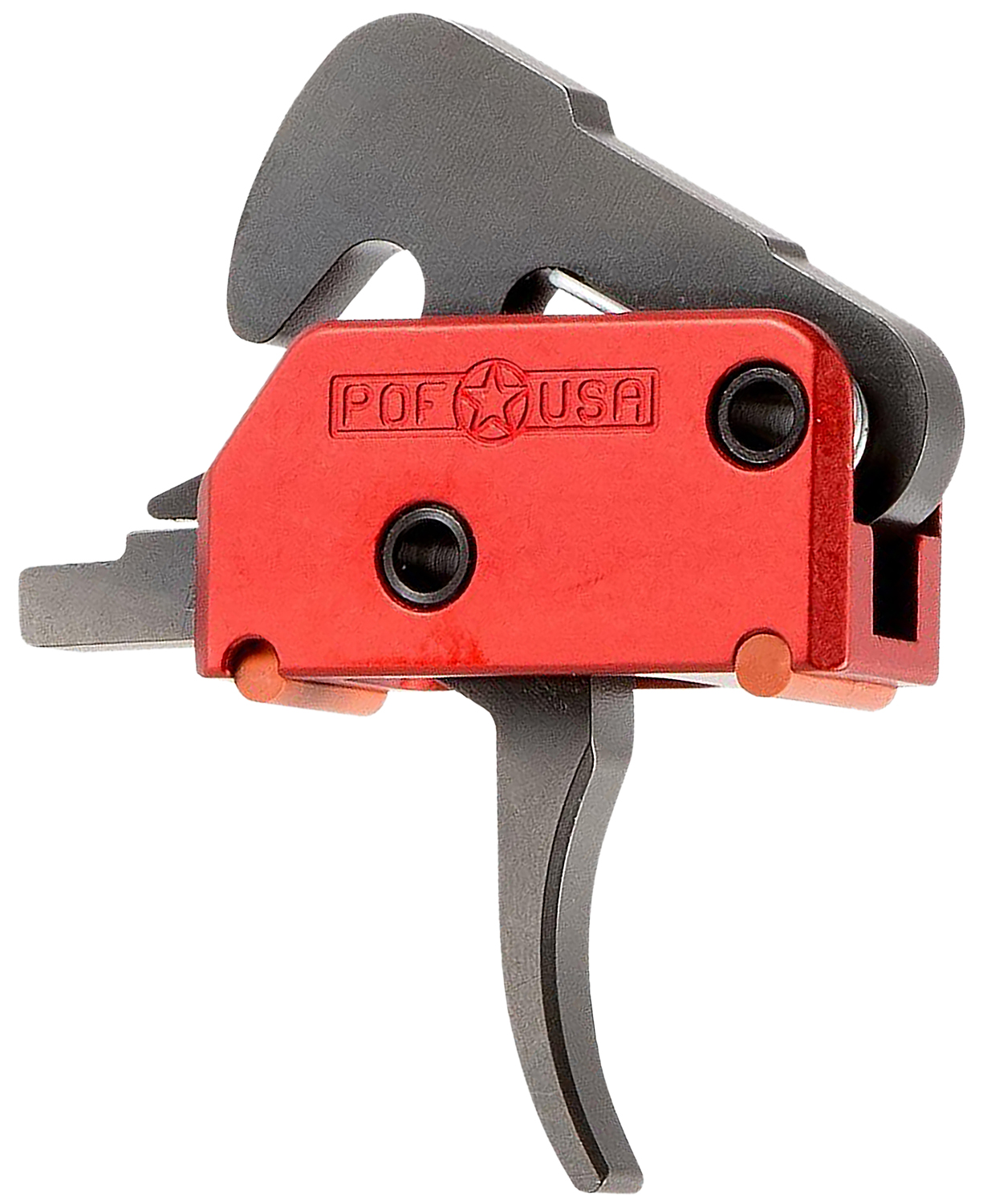 Patriot Ordnance Factory 01509 Drop-In Black/Red Curved Trigger Two-Stage