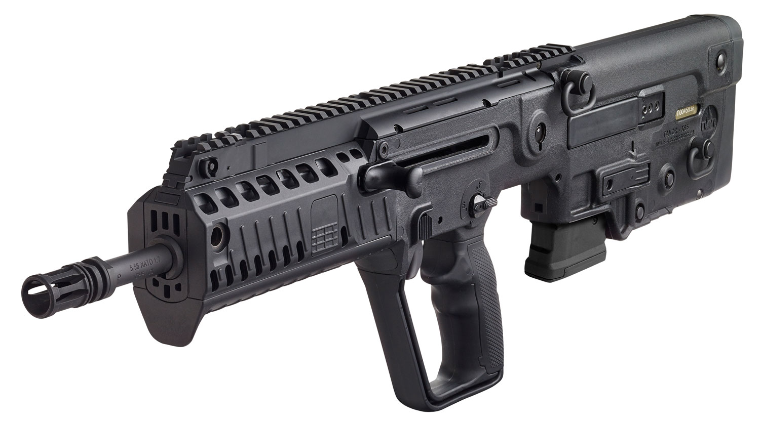 IWI US XB1610 Tavor X95 5.56x45mm NATO Caliber with 16.50" Barrel, 10+1 Capacity, Black Metal Finish, Black Fixed Bullpup Stock & Polymer Grip Right Hand